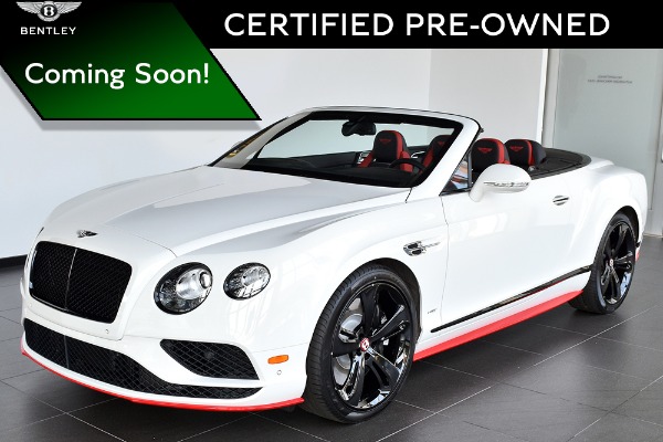 2017 Bentley Continental Gt V8 S Convertible Black Edition