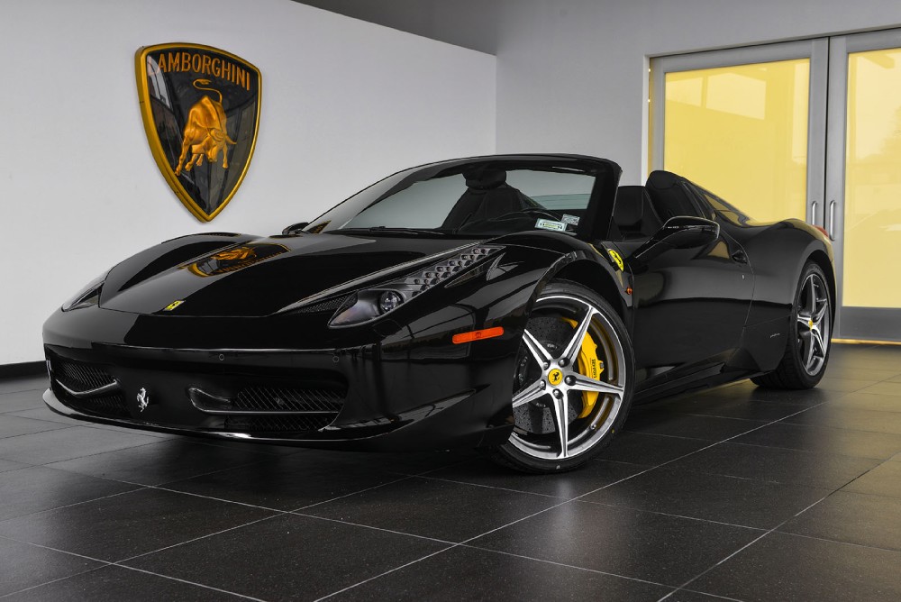 ホットウィールFERRARI 458 SPIDER BLACK INTERIOR Hot Wheels Elite Ferrari 458 Spider -[ 1/18 Diecast, Black